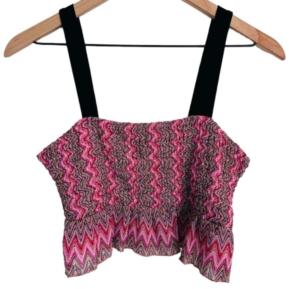 Free People Intimately Crop Tank Top Cami XS Ruffle Style Bottom‎ Hem NWOT